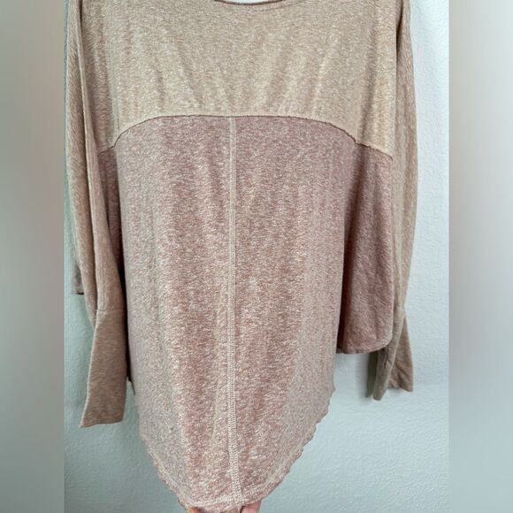 We The Free People Women’s Sz M Cloud Nine Boxy Top Pullover Dusty Pink Relaxed - Picture 9 of 9